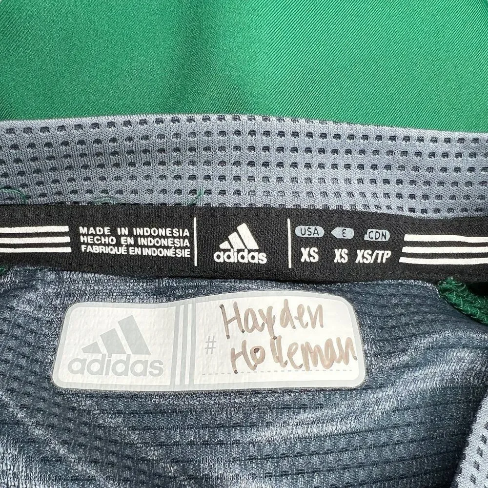 Adidas Shirt Top‎ Men's XS Green Tulane University Baseball 1/4 Zip Windbreaker